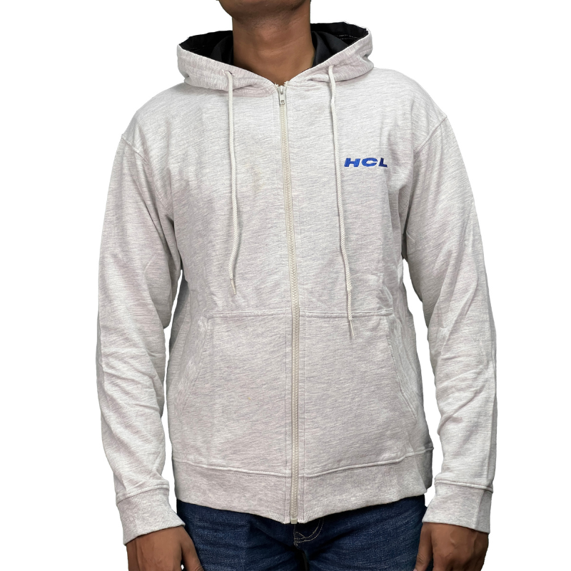 Sweat Shirts With Hoody Light Grey